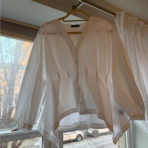 White Button-Up Blouse